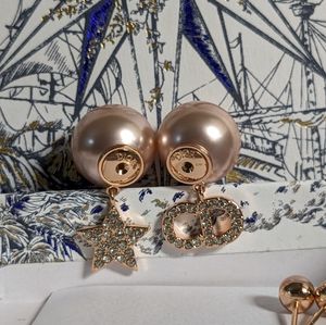 Dior Tribales Earrings Pink Crystal